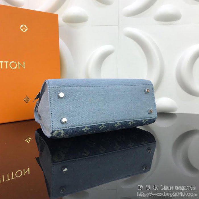 路易威登LV女包 頂級原單 M49991 Humble Travel Bag Kelly LV＆Sup合作款原版牛仔包包 時尚百搭款 凱莉  ydh2710